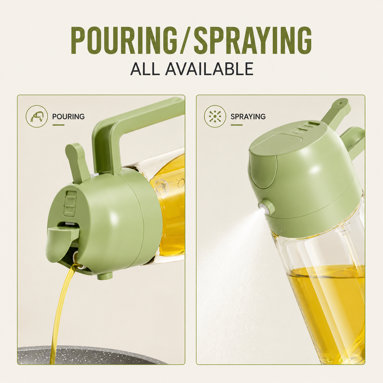 Aevrix™ | Premium Oil Sprayer Bottle